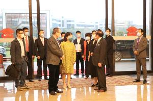 热烈欢迎广东省商务厅副厅长陈越华一行莅临金科伟业(中国)有限公司指导复工复产工作